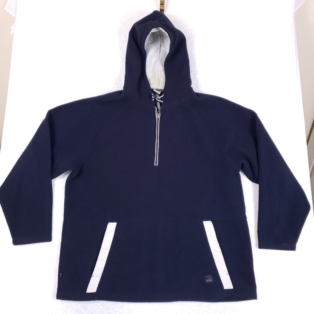 Colorado Fleece Pullover Hoodie Mens XXL 1/4 Zip‎ Blue Vintage Gorpcore Outdoor